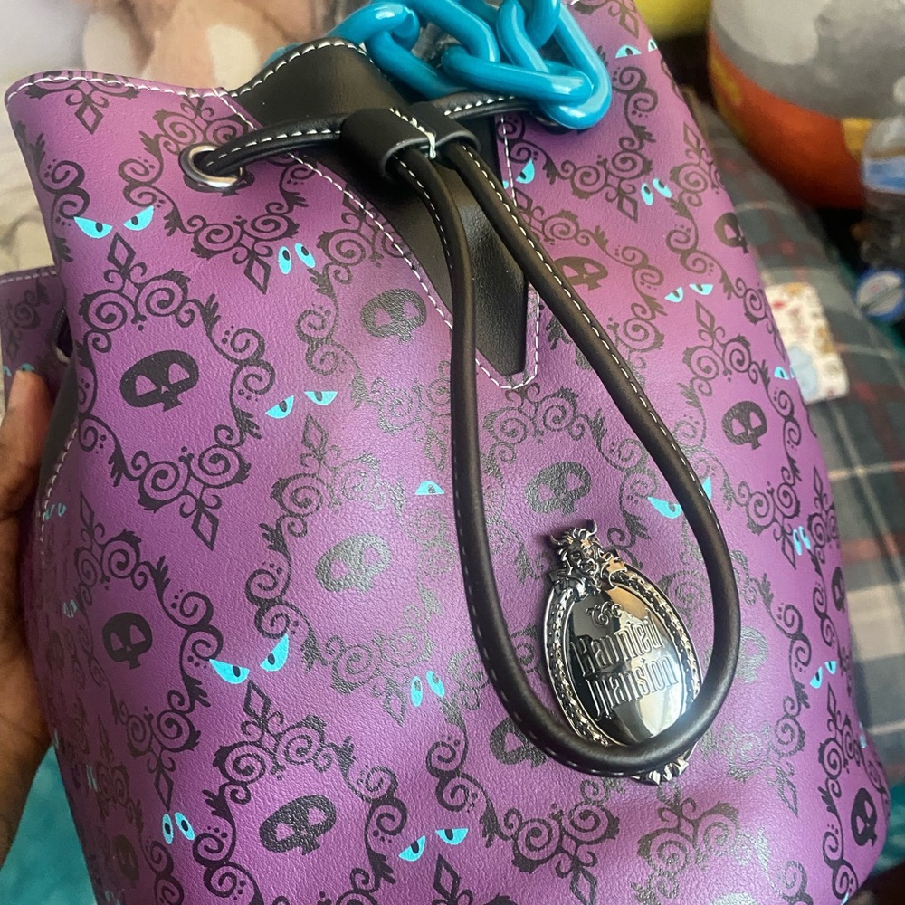 Disney Parks Loungefly Haunted Mansion Bucket Bag